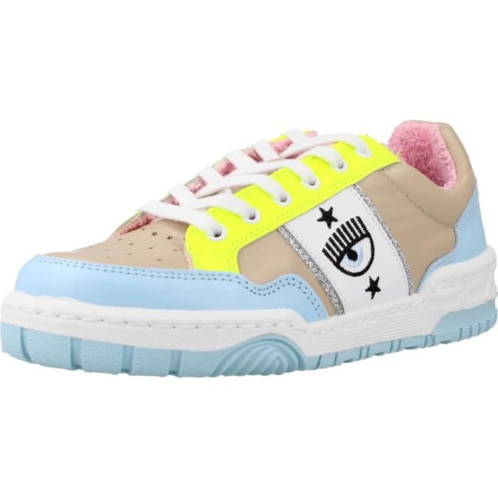 Basket CHIARA FERRAGNI 136342 Beige Femme Lacets Beige Cdiscount Chaussures