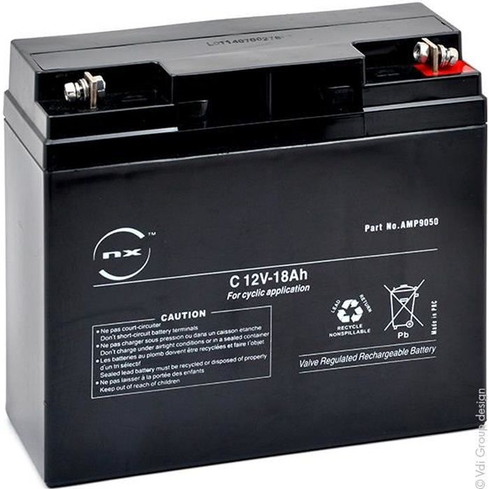  NX - Batterie plomb AGM C 6V-13Ah 6V 13Ah T2 - Batterie(s)