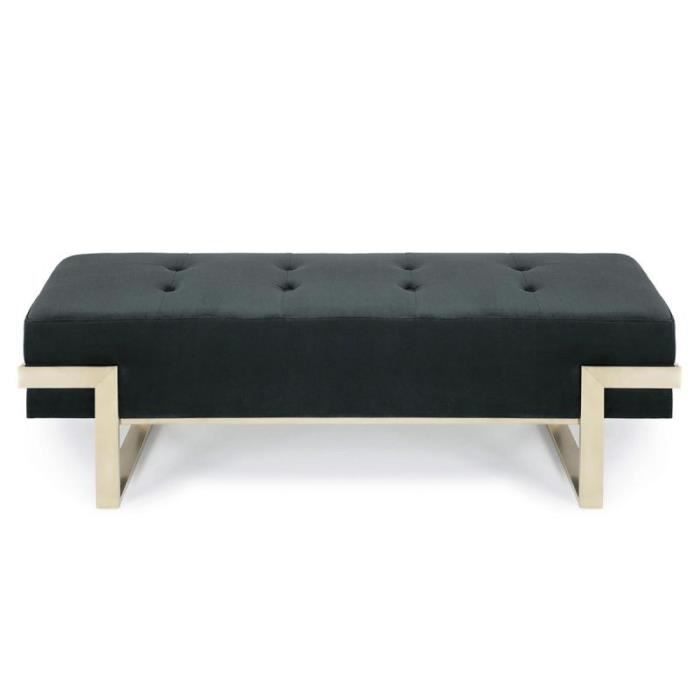 Banc Design En Velours Zongo 140cm Noir Paris Prix Achat Vente Banc Soldes Sur Cdiscount Des Le 20 Janvier Cdiscount