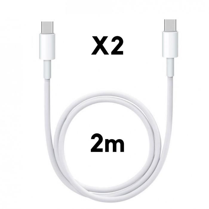 Cable USB-C USB-C 2m pour MacBook - MacBook Air -