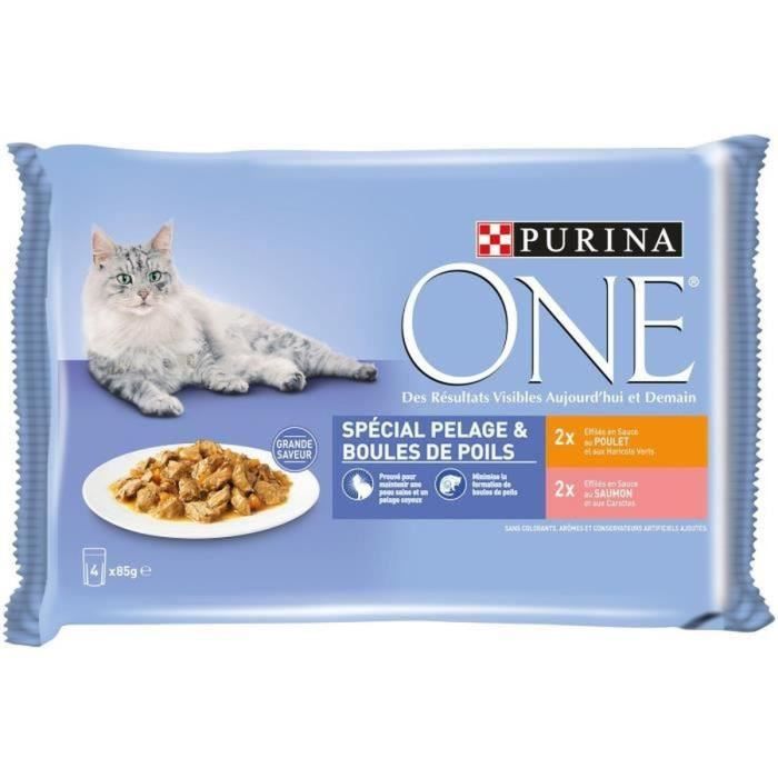 Meilleurs prix pour PURINA - LOT DE 5 - PURINA One - Pelage Et Boules De Poils  Pâtée