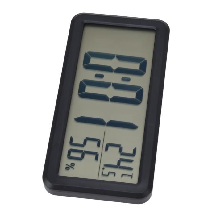 METRONIC Réveil Voyage Numérique LCD Couleur – Rétroéclairage – Horloge 12/24h – Snooze – Météo Température Humidité – 477340
