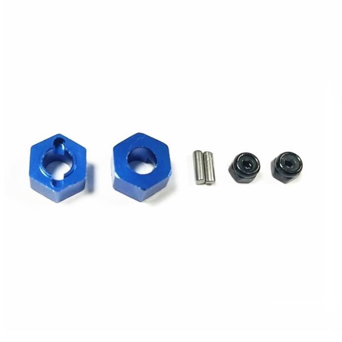 Adaptateur De Moyeu Hexagonal 12 Mm à 17 Mm - Pour Voiture RC HSP 94123 1/10 - Kit De 4 Pièces - Noir