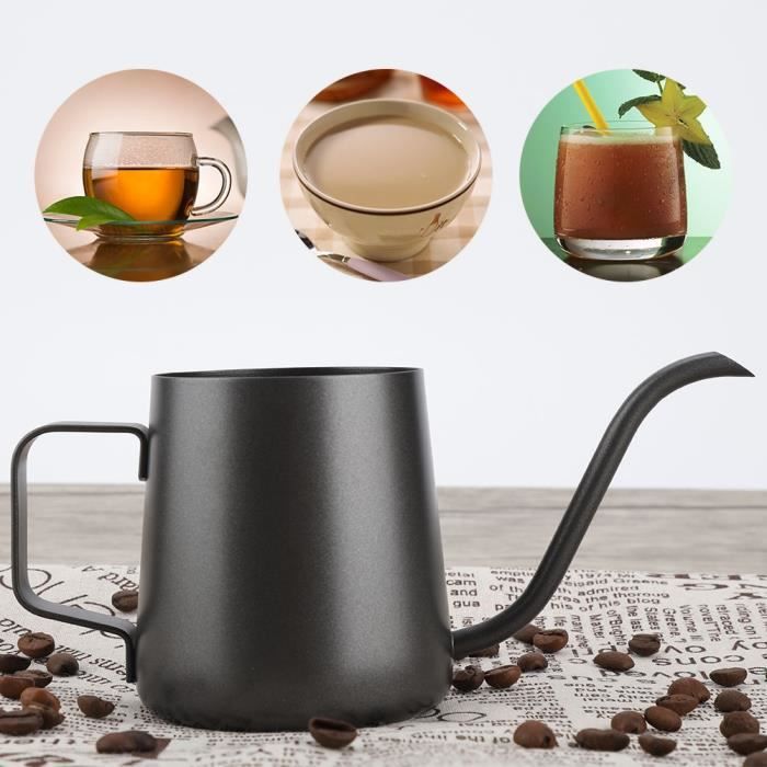 Bouilloire à Col De Cygne En Inox 250 Ml - Bec Verseur Précis Pour Café Et Thé, Compatible Toutes Plaques - 9