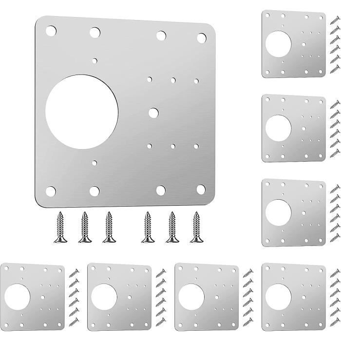 6 Plaques De Réparation Charnière Porte D'armoire Universelles Modernes Quincaillerie