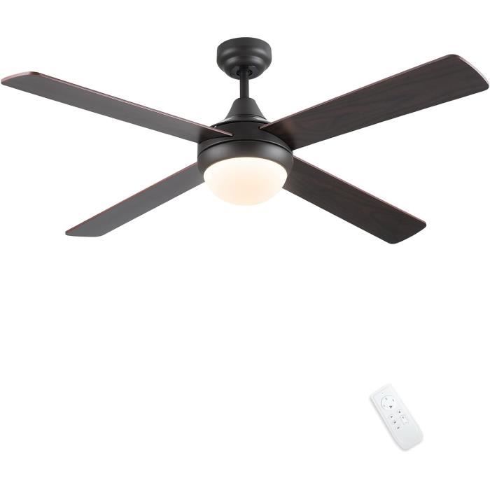 CJOY Ventilateur de Plafond avec Lère, 122 cm Ventilateur Plafond ...