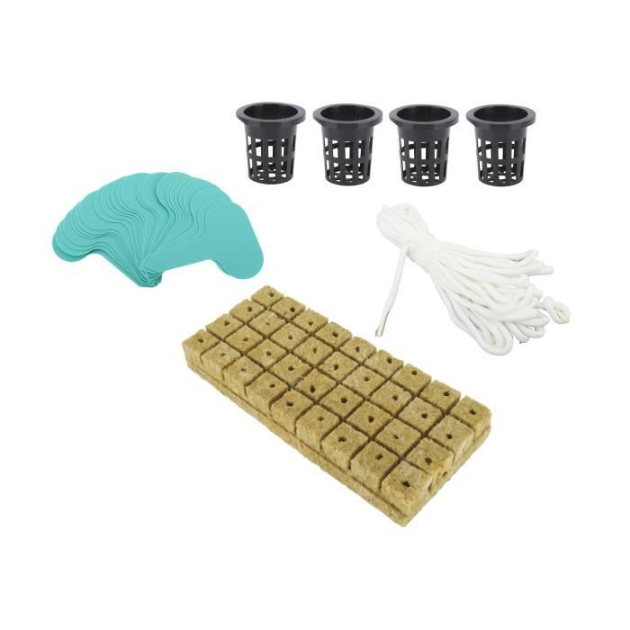 Lot De 50 Bouchons De Démarrage En Laine De Roche - Pour Culture Hydroponique, Boutures, Semis