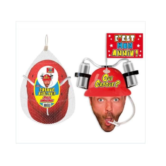 Casque Anti Soif Joyeux Anniversaire Rouge Qui Casque Achat Vente Accessoire Deguisement Cdiscount