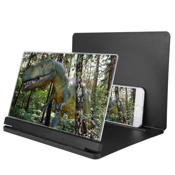 Loupe-support Pour Téléphone - Agrandissement écran 2 à 3x, 18x12cm - Pour Films, Lecture - Sans Alimentation, Portable