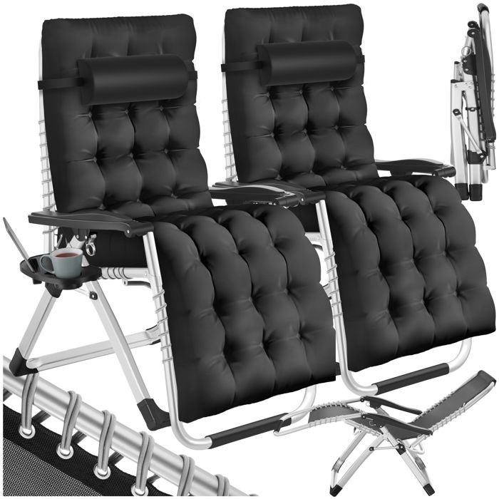 Chaise Longue à Bascule Bain De Soleil | Transat | Avec Roues Acier Et