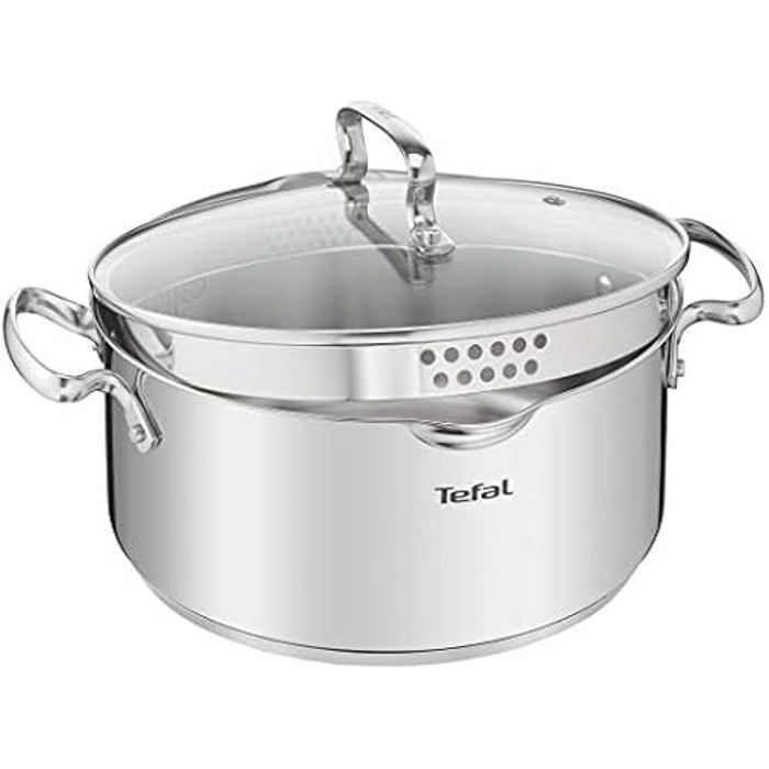 Casserole - TEFAL - DUETTO+ G7194655 - Inoxidable - Compatible tous feux - 24 cm