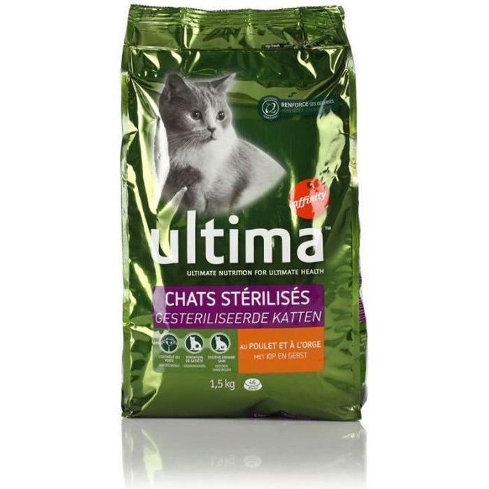 Ultima Croquettes Sterilisees Au Poulet Pour Chat 1 5 Kg Cdiscount Ultima Croquettes Sterilisees Au Poulet Pour Chat 1 5 Kg Cdiscount