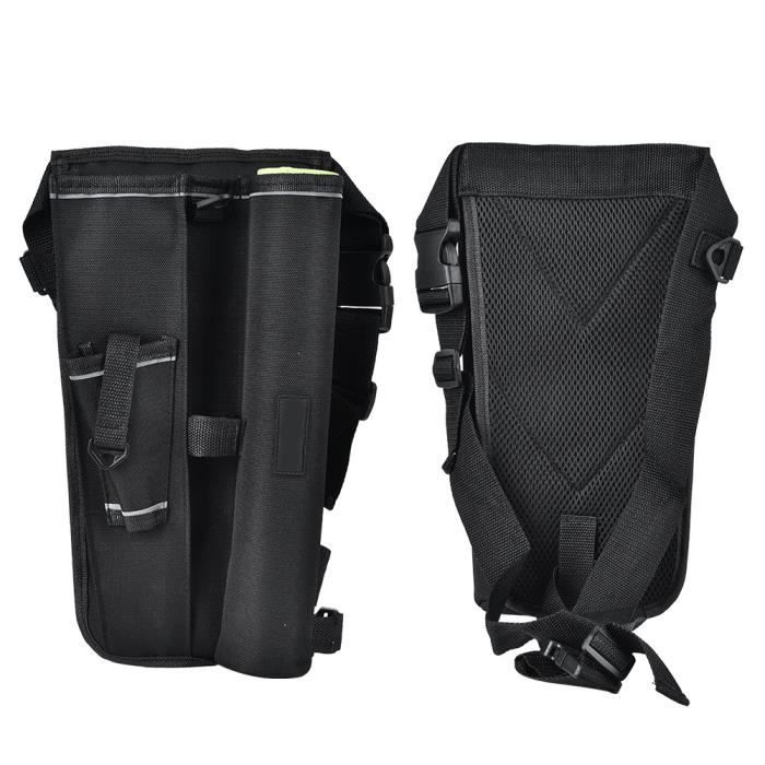 Sac De Jambe Moto En PVC Mat - Sac Cuisse Multifonctionnel Résistant à L'Eau Pour Randonnée Et Voyage