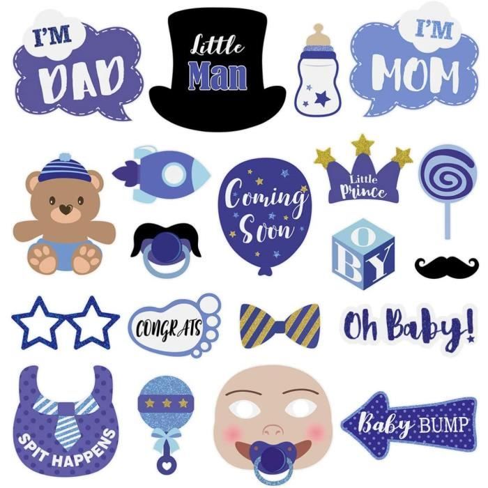 pcs Garcon Douche De Bebe Accessoires Photo Nouveaute Accessoir Soires De Fete Accessoires Pour Celebrer La Fete Fete De Naissance Cdiscount Maison