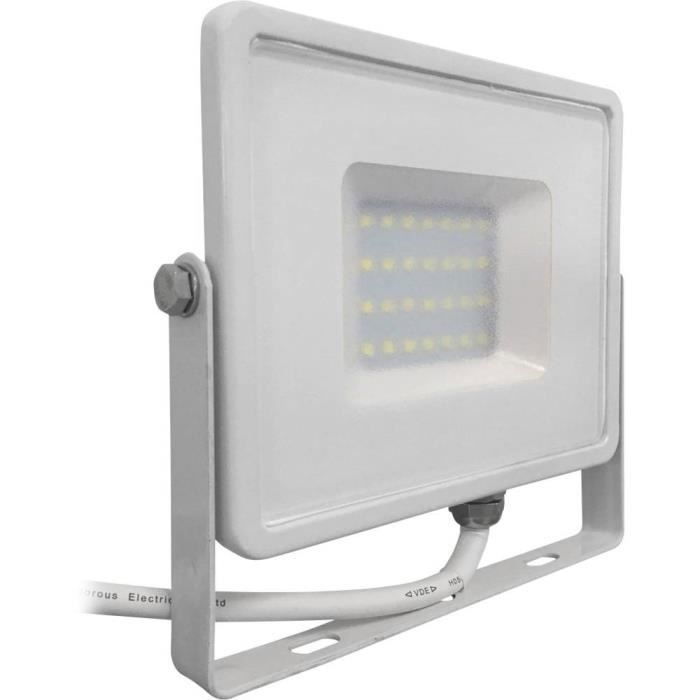 v-tac led-fl30-k-smd-sa sku 405 - vt-30 projecteur led extérieur 30 w  blanc lumière du jour