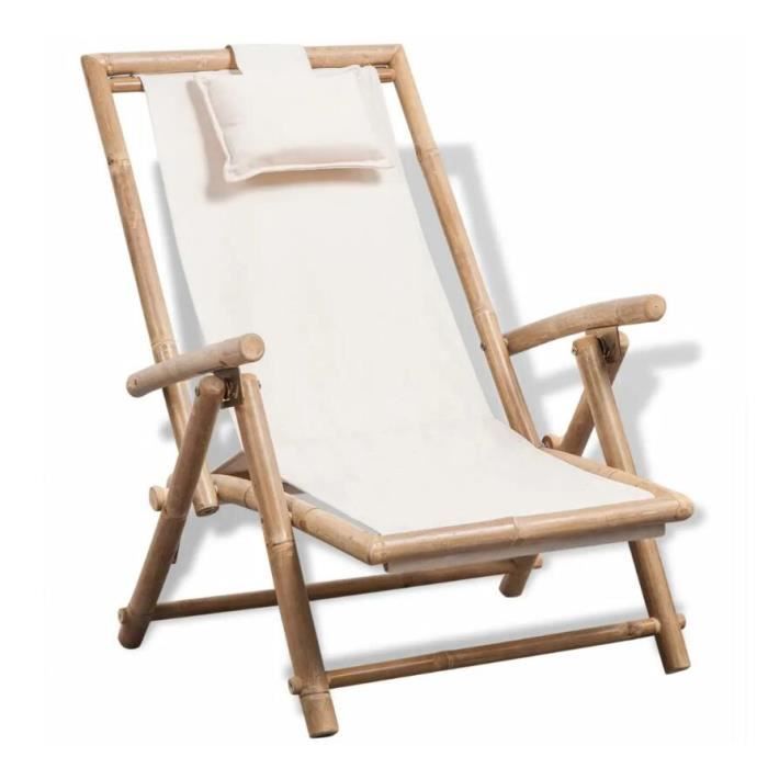 Chaise de terrasse dextérieur Bambou Chaise de terrasse dextérieur Bambou