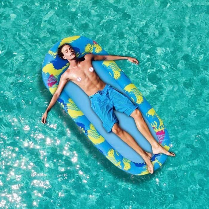 Axinyijia Matelas Piscine Filet – Hamac Gonflable 160x90 Cm, Flottant, Capacité 200 Kg, été