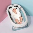 XJYDNCG Coussin de Bain pour bébé, Tapis de Bain antidérapant, Support Bebe Baignoire et sièges de Bain(Blanc Petit Panda)-1