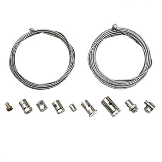 Kit De 2 Câbles Universels Gaz Et Embrayage 2m Pour Moto/scooter - Neuf