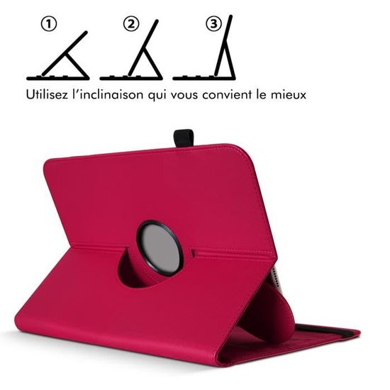 Etui Support Universel L Diamant Rouge Pour Tablette Danew Dslide 1021 3664154233256