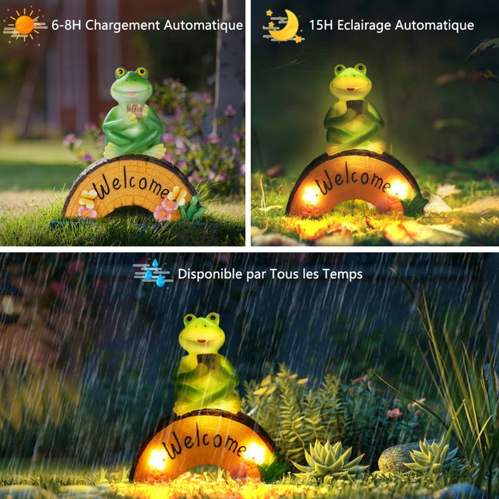 Statue de grenouille solaire de 10 cm, décoration de bureau, décoration Statue de grenouille solaire de 10 cm, décoration de bureau, décoration