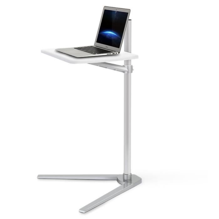Universal - Bureau d'ordinateur portable en aluminium portable réglable  pour la table de télévision ergonomique Table de table PC Stand de table de  bureau avec tampon de souris 420 * 260 mm