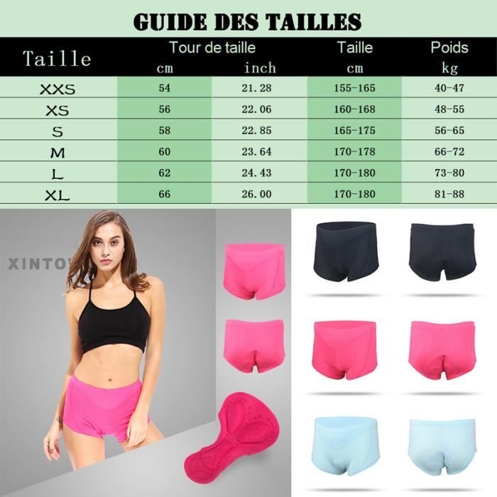 Cuissard Velo VTT Femme Gel Rembourre Rose Haute elasticite Sechage Rapide Cdiscount Sport
