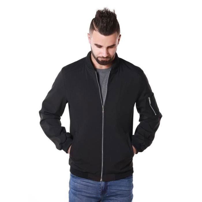 Veste Bomber Homme GLLUSA - Sweat Shirt Al-fa Ro.meo Print Léger Coupe-Vent, Fermeture Éclair, Idéal Printemps Automne