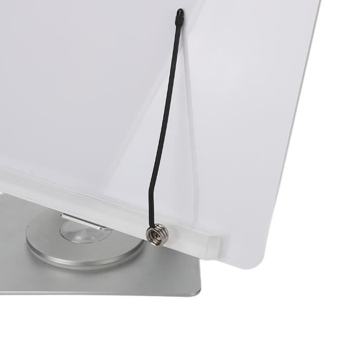 Support De Lecture Pliable En ABS - Rectangulaire, Bleu Jaunâtre - Pour Livres, Documents, Bureau, Maison Support Pliable Portable Bleu Jaunâtre