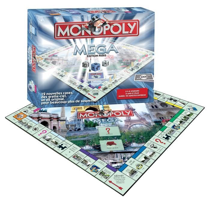 Méga Monopoly Edition Paris - Jeux et jouets Winning Moves - Avenue des Jeux