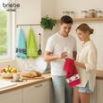 Lot de 6 Serviettes de toilette tissu éponge 100% Coton Jaune moutarde 50 x 90 cm | Leroy Merlin