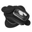 Cuque Sacoche de réservoir de moto Sac à dos décoratif en tissu Oxford résistant à l'usure-2