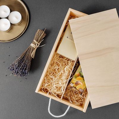 Creative Deco Boîte Caisse à Vin en Bois Noel | Cadeau vin Mariage | Boite Rangement | 2 Bouteilles | 35 x 21 x 11 cm | Coffret Vin | Boite cadeau