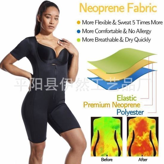 Haut De Sudation Femme Neoprene Jungerhouse - Accélère Transpiration, Ventre Plat & Anti-Cellulite Pour Fitness, Yoga, Jogging