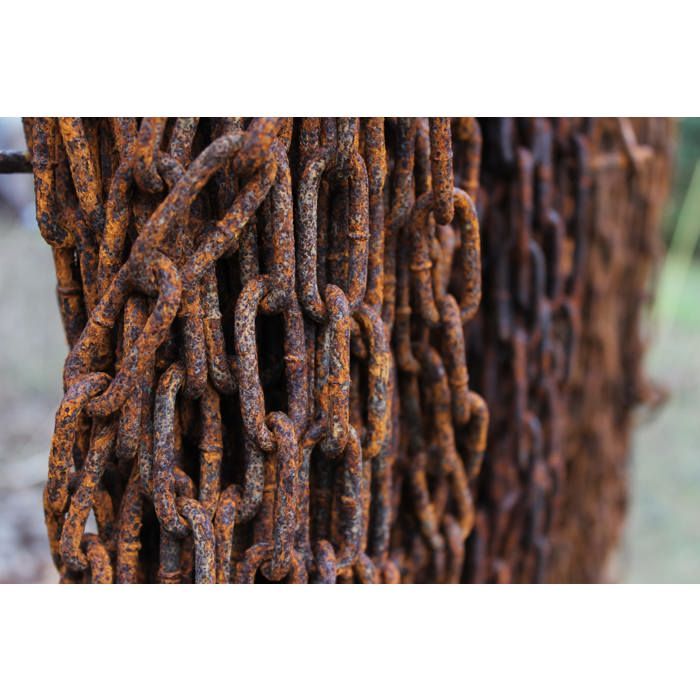 Chaîne en acier rouillé Chaîne à maillons au mètre, 1 mètre, 5mm d ...