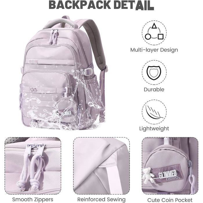 Cartable Scolaire Sac A Dos College 6eme Fille 6eme Fille Cartable