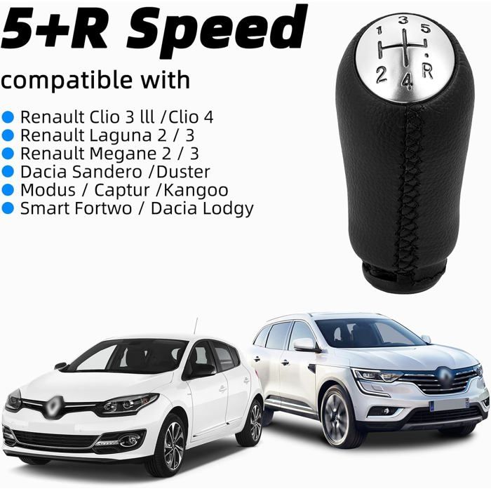 POMMEAU DE LEVIER DE VITESSE 6 VITESSE Renault CLIO III ESPACE IV