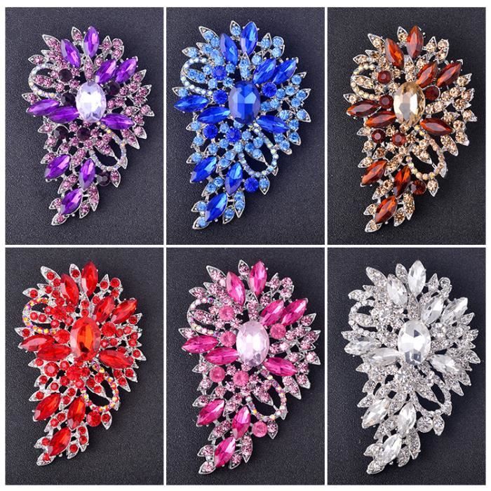 Broche Hibou Chouette En Cristal - Occasion - Envoi Gratuit France