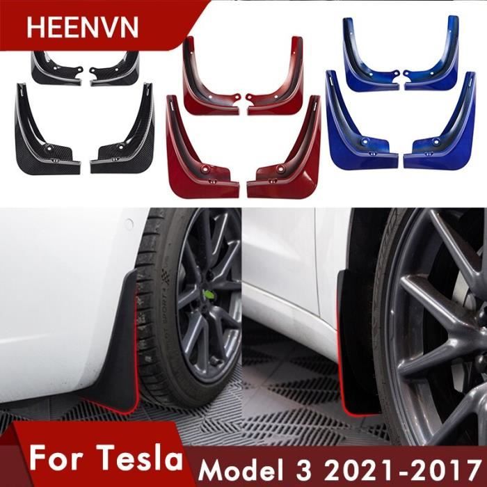 Pièces Auto,garde-boue en Fiber de carbone pour Tesla Model 3, garde-boue  pour roues avant et arrière, accessoires ABS, - Type blue - Cdiscount Auto