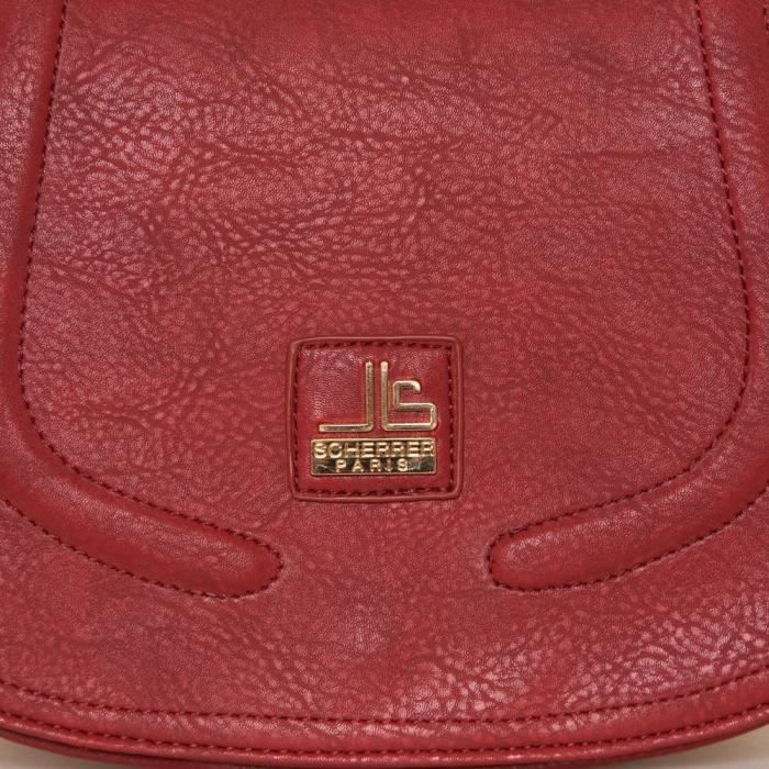 Sac besace Jean Louis Scherrer Rouge Rouge Cdiscount Bagagerie