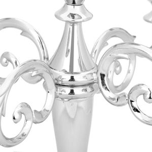Chandelier en métal 5 branches argenté H148.5cm