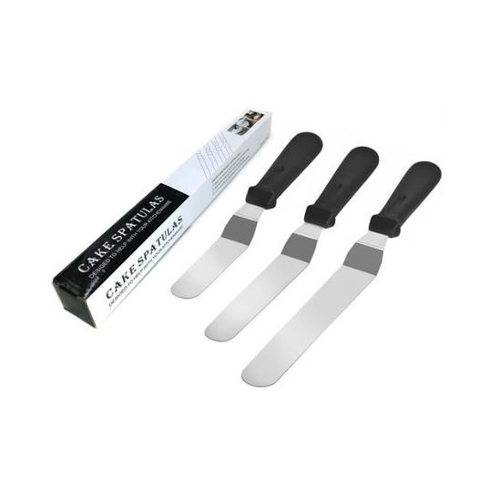 Spatule à Glacer FM Professional - Mini Spatule Acier Inoxydable, 22.5cm | Pour Pâtisserie Et Décoration