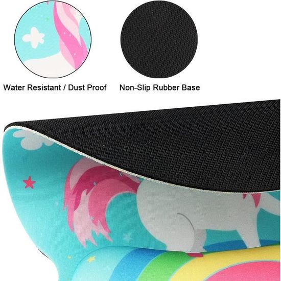 Hosimoln Lisse Tapis de souris ergonomique en mousse à mémoire de forme Support de poignet et repose-poignet pour clavier pour jeux/bureau,durable,confortable et soulagement de la douleur-KMnainiu Hosimoln Lisse Tapis de souris ergonomique en mousse à mémoire de forme Support de poignet et repose-poignet pour clavier pour jeux/bureau,durable,confortable et soulagement de la douleur-KMnainiu