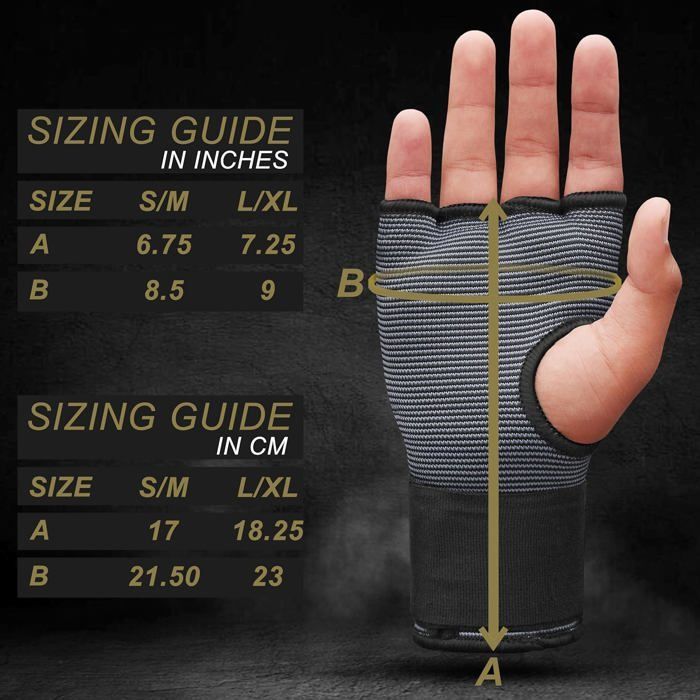Sous-gants De Boxe Pour Enfants MYTRA Fusion – Rembourrage Gel, Longueur 76 Cm, Fermeture Scratch – Polyester Spandex – Pour MMA, Muay Thai, Kickboxing, Frappe