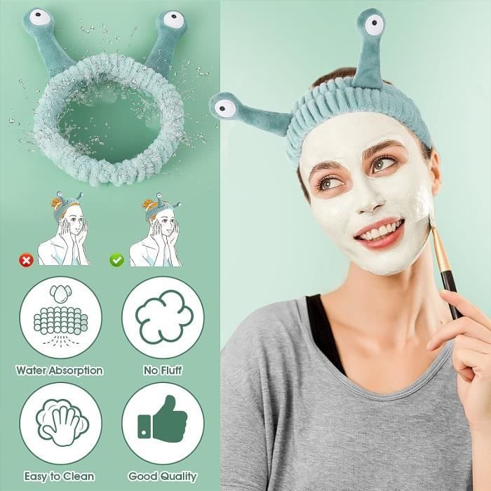 Bandeau Pour Lavage Du Visage Palmier Et Escargot Bandeau De Maquillage