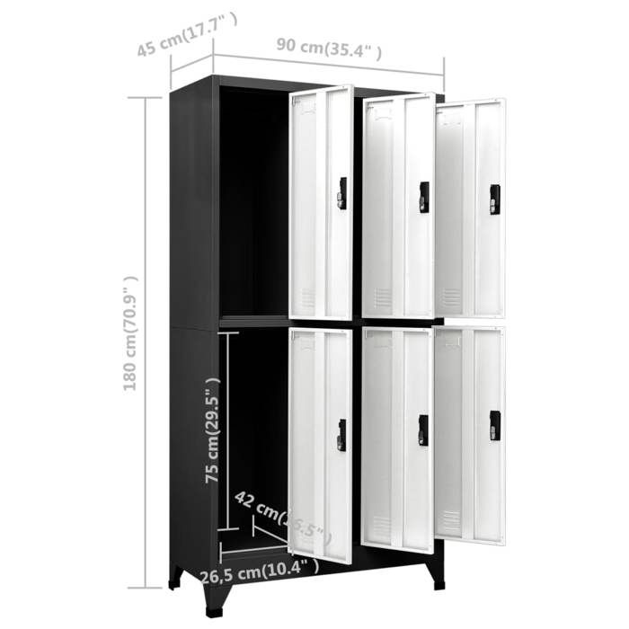 Vidaxl armoire en plastique 68x39x171,5 cm VIDAXL Pas Cher
