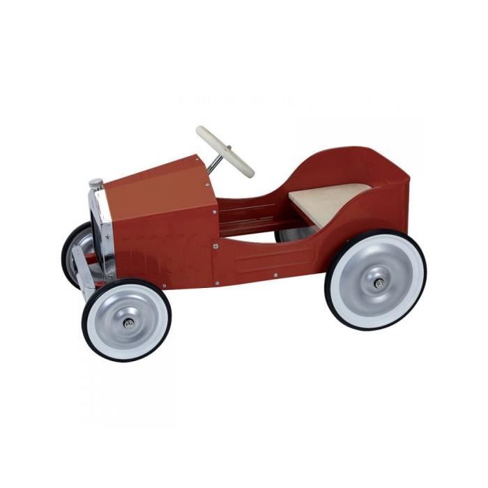 Porteur enfant - VILAC - Grande voiture rouge - Métal et bois naturel - À  partir de 3 ans