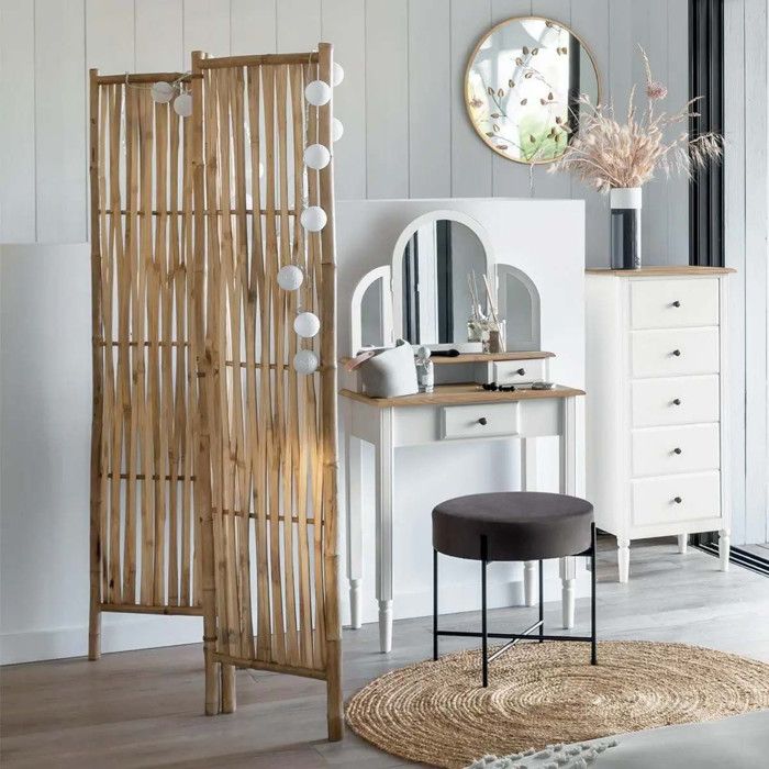 Paravent en Bambou Dream 135x170cm Naturel