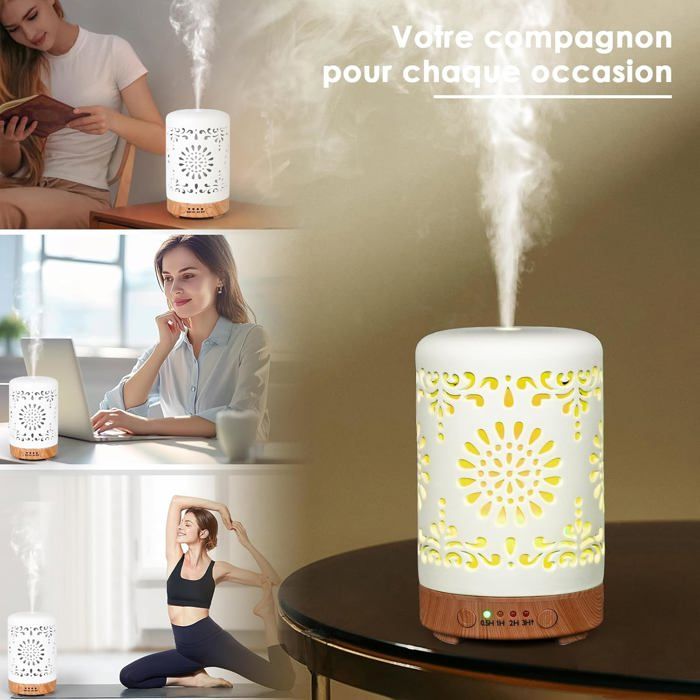 Diffuseur Huiles Essentielles En Céramique 250Ml, Diffuseur De Parfum ...