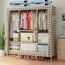 Penderie Souple Armoire 3 Penderies 4 Etageres Housse En Tissu